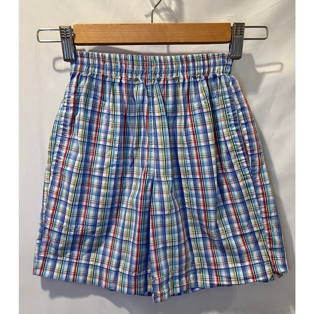 Boys Boutique Plaid Shorts - Cotton BLU - Size 4 - EUC